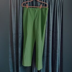 Women’s Kelly Green Elastic Waist Pants
